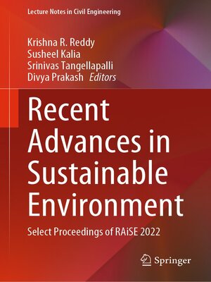 cover image of Recent Advances in Sustainable Environment